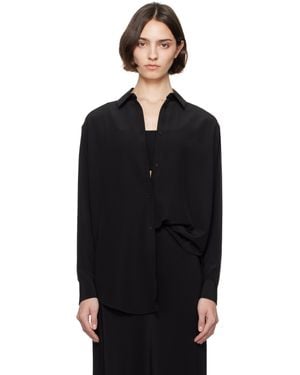 Matteau Long Sleeve Silk Shirt - Black