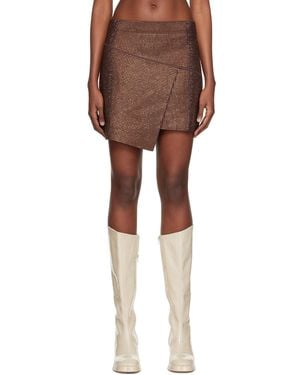 ANDREADAMO Andreādamo Crystal-cut Miniskirt - Black