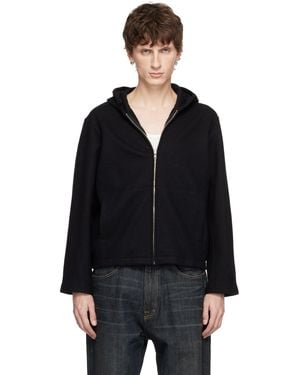 Lady White Co. Wool Zip Hoodie - Black