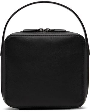 AURALEE Aeta Edition Leather Small Travel Case Bag - Black
