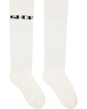 Rick Owens Tower 'Drkshdw' Socks - White