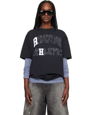 Rhude Athletic' T-Shirt - Black
