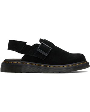 Dr. Martens Jorge Ii Suede Slingback Mules - Black