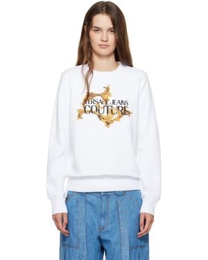 Versace Jeans Couture Screen-Printed Sweatshirt - White