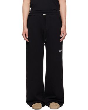 Amiri Pantalon De Survêtement Noir À Logo