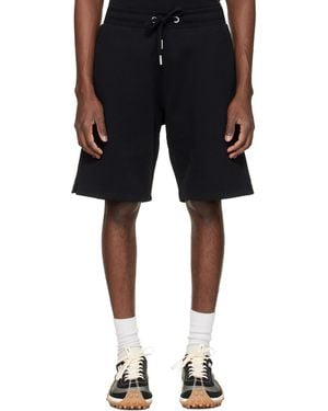 Ami Paris Cotton Ami De Coeur Shorts - Black