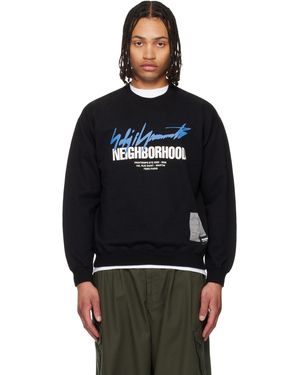 Yohji Yamamoto Pull Molletonné Noir Édition Neighborhood