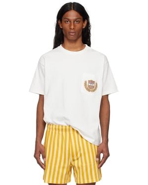 Bode Off- Sportsman Patch Pocket T-Shirt - White