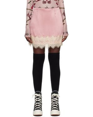 【関税込み】Anna Sui ピンク Soiree ミニスカート レディース Anna Sui ミニスカート | オンラインセールは最大70