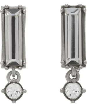 Jil Sander Drop Earrings - White