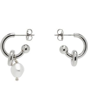 Justine Clenquet Ethan Faux-Pearl Earrings - Metallic
