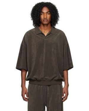 Fear Of God グレー シングルボタン ポロシャツ - ブラック
