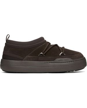 Moon Boot Park Icon Suede Loafers - Black
