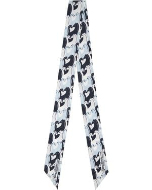 Lanvin Small Horse Bandeau Scarf - Black
