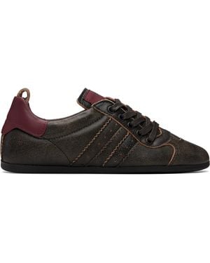 Vivienne Westwood Burgundy Drunken Trainers - Black