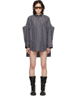 Sacai Poplin Shirt Minidress - Black
