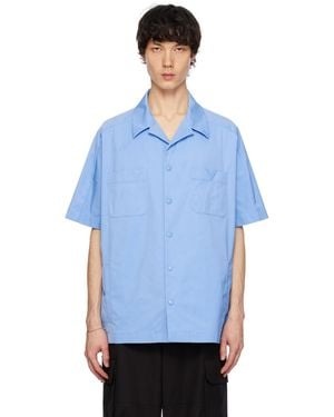 Valentino ブルー パネル シャツ