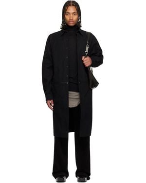 Rick Owens Concordians Bonotto Capsule Heizer Long Coat - Black