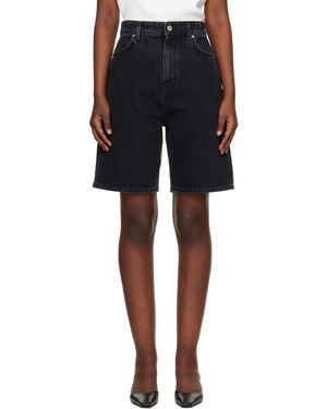 Loulou de Saison Isu Lds Denim Shorts - Black