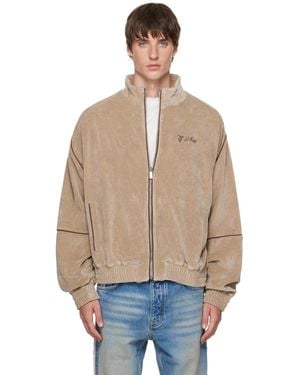 Off-White c/o Virgil Abloh Script Logo Lounge Relax Track Jacket - Natural
