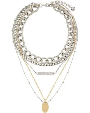 Rabanne Tiered Necklace - Metallic