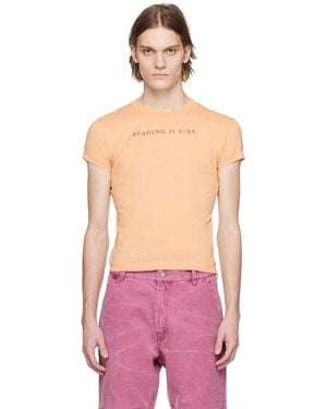 Acne Studios Orange Heat-reactive T-shirt - Pink