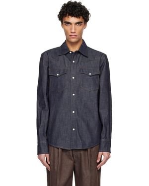 A.P.C. Western Denim Shirt - Blue