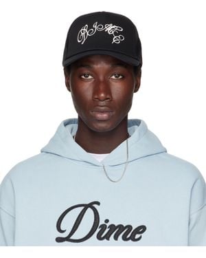Dime Embroidered Fighter Trucker Cap - Blue
