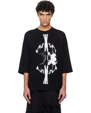 Julius Numinous Print Over T-Shirt - Black