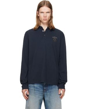 MM6 by Maison Margiela Cotton Polo - Blue