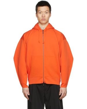 Rito Structure オレンジ ジップ フーディ
