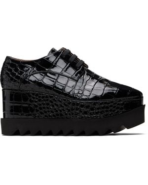 Stella McCartney Limited-Edition Elyse Crocodile Platform Derbys - Black