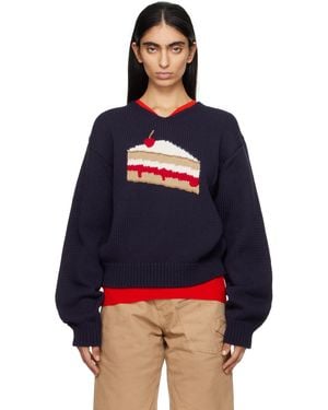 JW Anderson ネイビー Cake グラフィック セーター - ブルー