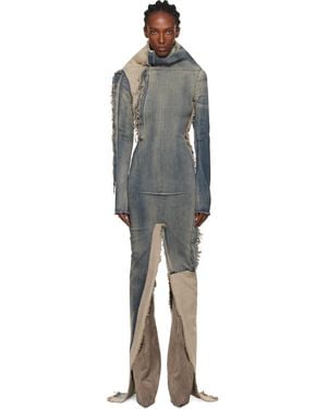 Rick Owens Concordians Etna Denim Maxi Dress - Black