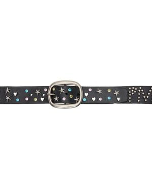 Im Sorry by Petra Collins Ssense Exclusive Mimi Wade Edition Studded Belt - Black