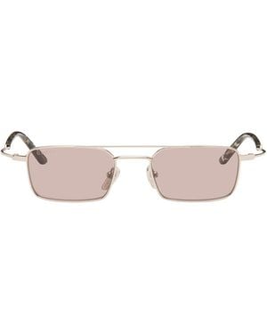 Gucci Metal Frame Rectangular Sunglasses - Pink