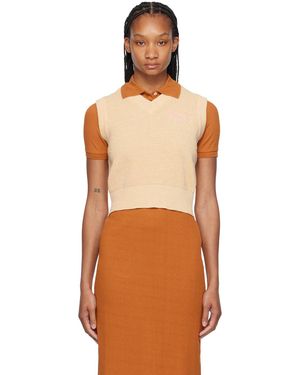 Maison Kitsuné Handwriting Vest - Orange