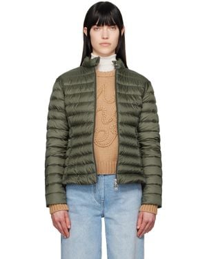 Moncler グリーン Igelle ショート ダウンジャケット - ブラック