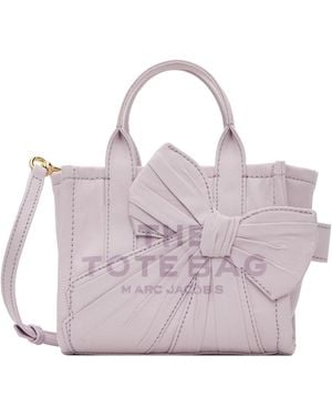 Marc Jacobs Canvas Oversized Bow Crossbody Tote - Purple
