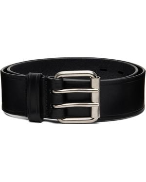 Dries Van Noten Leather Belt - Black