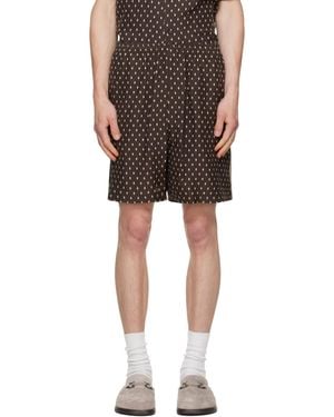 Ferragamo Silk Bermuda Shorts - Black