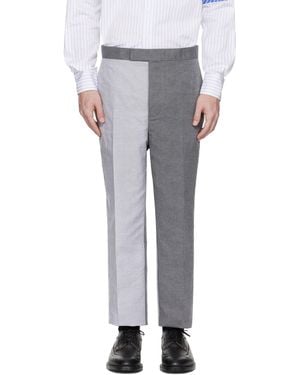 Thom Browne Striped Trousers - Black