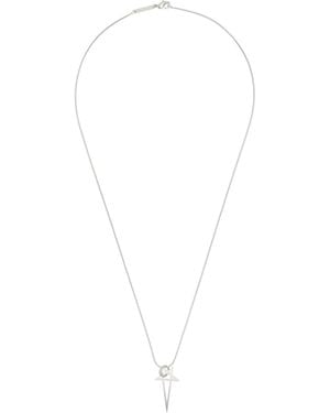 Rick Owens Pentagram Charm Necklace - Metallic