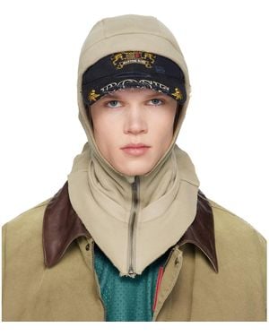 Martine Rose Cut Peak Hood - Green