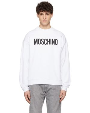 Moschino ホワイト Institutional スウェットシャツ