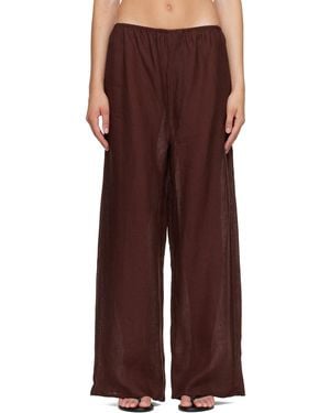 Baserange Stoa Lounge Pants - Brown