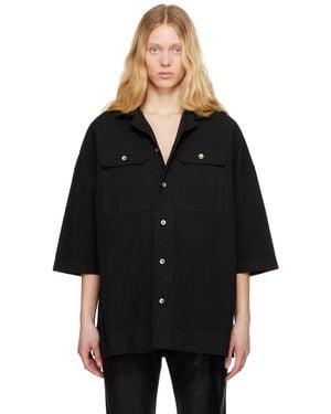 Rick Owens ブラック Hollywood Magnum Tommy シャツ
