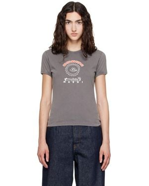 Marni Cotton Sunshine Print T-Shirt - Grey