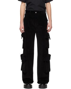 Amiri ブラック マルチポケット カーゴパンツ