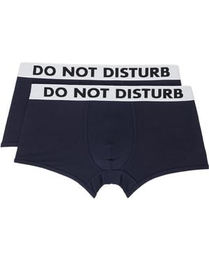 Moschino Two-pack Trunk Boxer Briefs - Blue